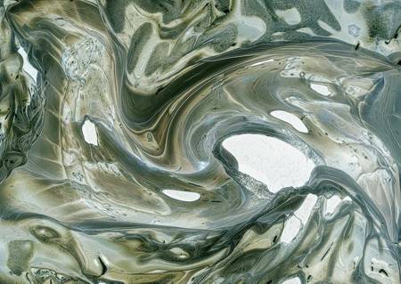 Melted plastic