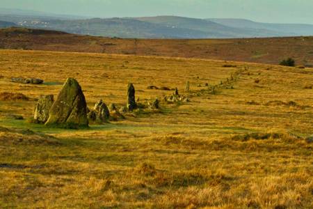 Merivale Stone Row, Dartmoor National Park